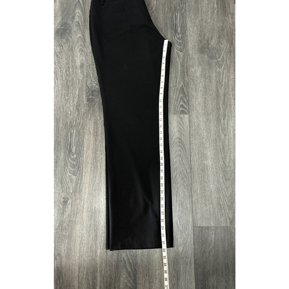 AB Studio Women's Size 10 Black Pants Career Dress Slacks Flat Front Poly Blend - Picture 6 of 8